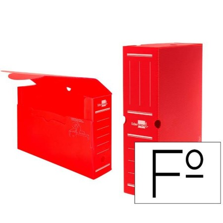 Caja de Archivo Liderpapel Rojo (1 unidad)