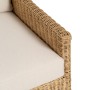 Canapé de jardin Naturel Bois de manguier Foam Fibre naturelle 141 x 86 x 62 cm