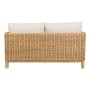 Sofá de Jardín Natural Madera de mango Foam Fibra natural 141 x 86 x 62 cm
