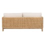 Sofá de Jardín Natural Madera de mango Foam Fibra natural 180 x 86 x 80 cm