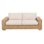 Sofá de Jardín Natural Madera de mango Foam Fibra natural 198 x 88 x 67 cm