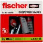 Chevilles et vis Fischer DUOPOWER 538249 Ø 14x70 mm (8 Unités)