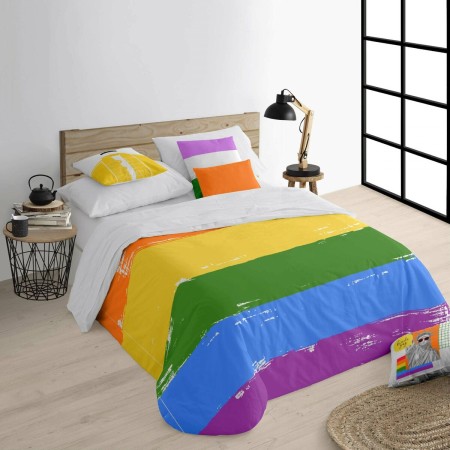 Housse de Couette Decolores Pride 62 Multicouleur 220 x 220 cm