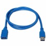 Cable Alargador USB Aisens A105-0045 Azul 1 m (1 unidad)