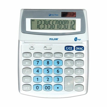 Calculatrice Milan 152512BL Blanc Métal