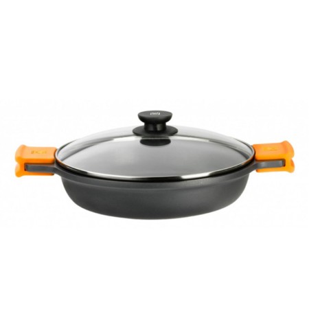 Casserole avec Couvercle en Verre BRA Braisogona_A270540 (40 cm) Noir 9 L (1 Unité)