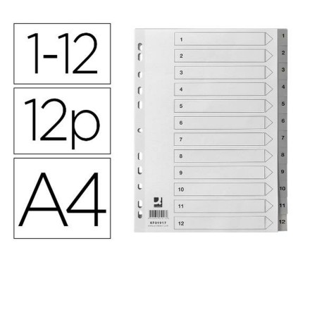 Séparateurs Q-Connect KF01917 Carton