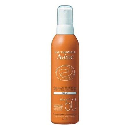 Spray Protector Solar Avene 3282779402859 SPF50+ Spray Negro Unisex adultos