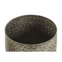Set de Maceteros Home ESPRIT Verde Aluminio 17 x 17 x 13 cm
