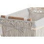 Panier à linge Home ESPRIT Blanc Naturel Métal Shabby Chic 42 x 32 x 51 cm 5 Pièces