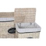 Panier à linge Home ESPRIT Blanc Marron Noir Gris Naturel osier Shabby Chic 47 x 35 x 55 cm 5 Pièces