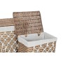 Panier à linge Home ESPRIT Blanc Naturel osier Shabby Chic 47 x 35 x 55 cm 5 Pièces