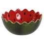 Bol pour Apéritifs Home ESPRIT Rouge Vert Grès Pastèque 15 x 15 x 6,5 cm