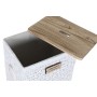 Cesto para la Ropa Sucia Home ESPRIT Blanco Natural Madera 43 x 34 x 50 cm 5 Piezas