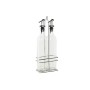 Set de Aceitera y Vinagrera Home ESPRIT Transparente Metal Cristal 500 ml 13 x 6,8 x 32 cm