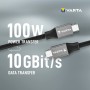 Cable USB-C Varta 2 m Negro