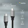 Cable USB-C Varta 2 m Negro