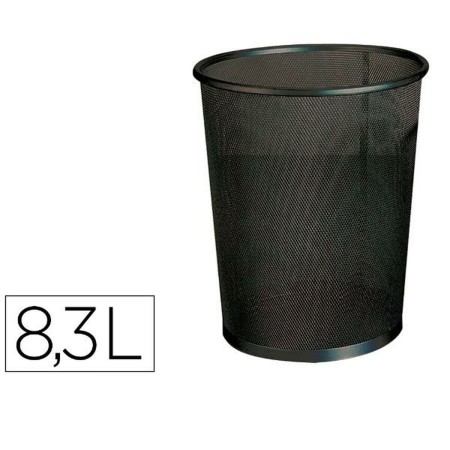 Corbeille à papier Q-Connect KF00869 Noir Métal 8,3 L