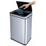 Seau à déchets avec pédale Q-Connect KF11309 Gris Métal 60 L