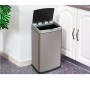 Seau à déchets avec pédale Q-Connect KF11309 Gris Métal 60 L