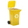 Cubo de basura Q-Connect KF16543 Amarillo Plástico 100 L