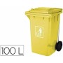 Poubelle Q-Connect KF16543 Jaune Plastique 100 L