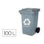 Poubelle Q-Connect KF16545 Gris Plastique 100 L