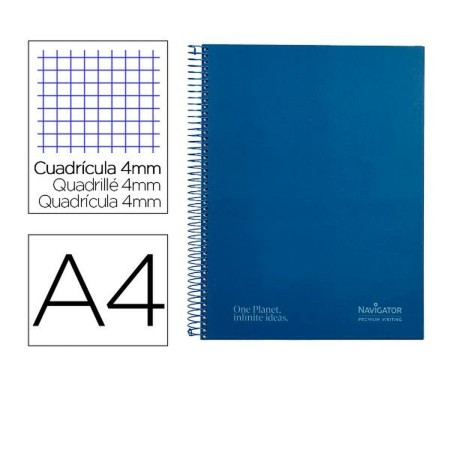 Cahier Navigator NA37 Bleu A4 80 Volets