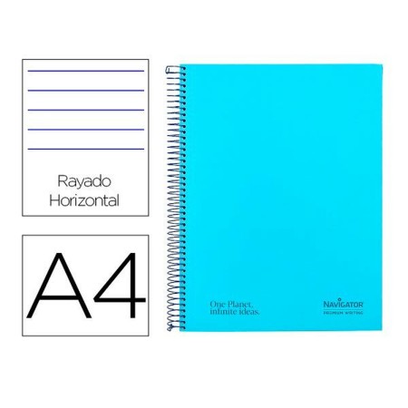 Cahier Navigator NA40 Bleu A4 80 Volets