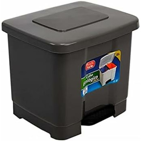 Seau à déchets avec pédale Plastic Forte 1126522 Noir Plastique 30 L