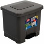 Cubo de Basura con Pedal Plastic Forte 1126522 Negro Plástico 30 L