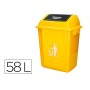 Corbeille à papier Q-Connect KF10062 Jaune Plastique 58 L