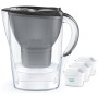 Carafe Filtrante Brita Marella +3 Maxtra Pro PP Gris polypropylène 2,4 L 150 l