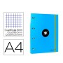 Carpeta de anillas Antartik AW10 A4 Azul