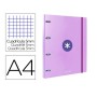 Carpeta de anillas Antartik AW61 A4 Lavanda