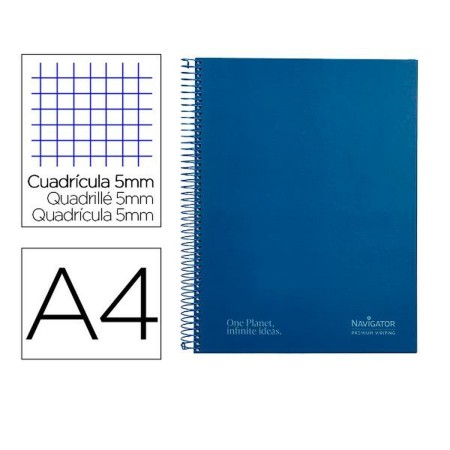 Cuaderno Navigator NA19 Azul A4 80 Hojas