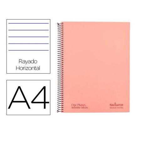 Cahier Navigator NA22 Rose A4 80 Volets