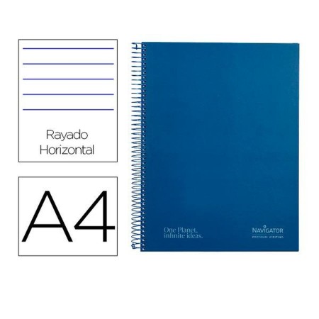 Cahier Navigator NA24 Bleu A4 80 Volets