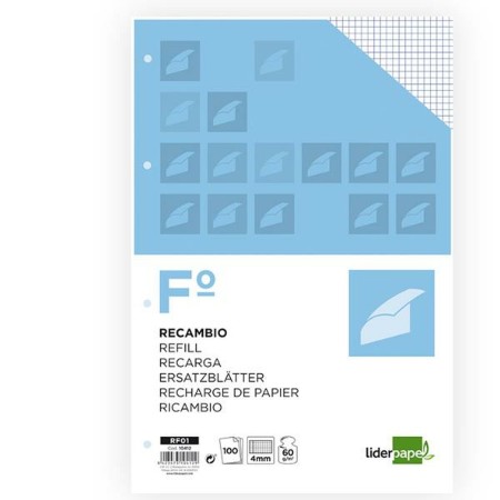 Recambio Liderpapel RE01 A4 100 Hojas