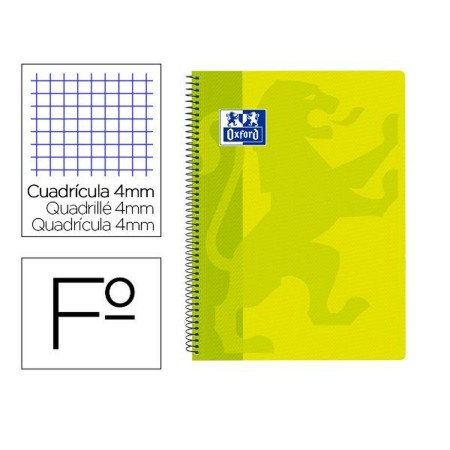 Cuaderno Oxford 400093619 Amarillo A4 80 Hojas