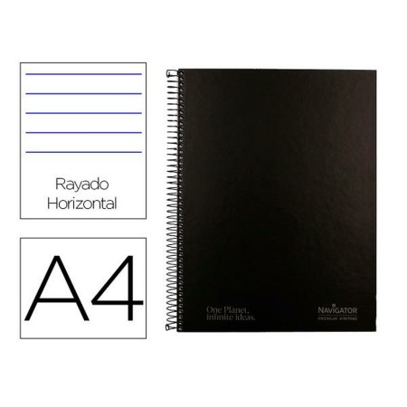 Cahier Navigator NA11 Noir A4 120 Volets