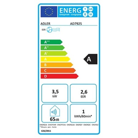 Climatiseur Portable Adler AD 7925 Blanc