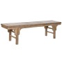 Banqueta Home ESPRIT Natural Marrón oscuro madera de teca 183 x 41 x 48 cm