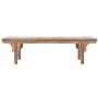 Banqueta Home ESPRIT Natural Marrón oscuro madera de teca 183 x 41 x 48 cm