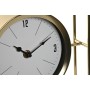 Reloj de Mesa Home ESPRIT Dorado Metal Cristal 21,8 x 6 x 21,8 cm