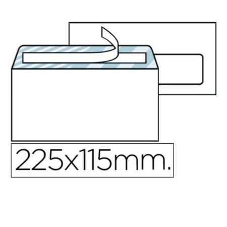 Sobres Liderpapel SB07 Blanco Papel 115 x 225 mm (500 Unidades)