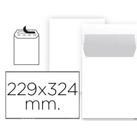 Enveloppes Liderpapel SB93 Blanc Papier 229 x 324 mm (1 Unité) (25 Unités)