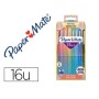 Ensemble de Marqueurs Paper Mate 2061396 Multicouleur (16 Pièces)