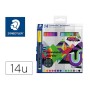 Marqueur permanent Staedtler 317 C14 1 mm Multicouleur