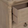 Mesita de Noche Natural Madera de abeto Madera MDF 48 x 38 x 56 cm